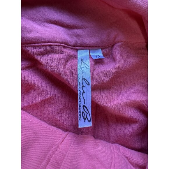 Lulu B Tunic Top 5 Button High Neck Jacket Top Size XL Stretch Loungewear Artsy - Picture 3 of 12